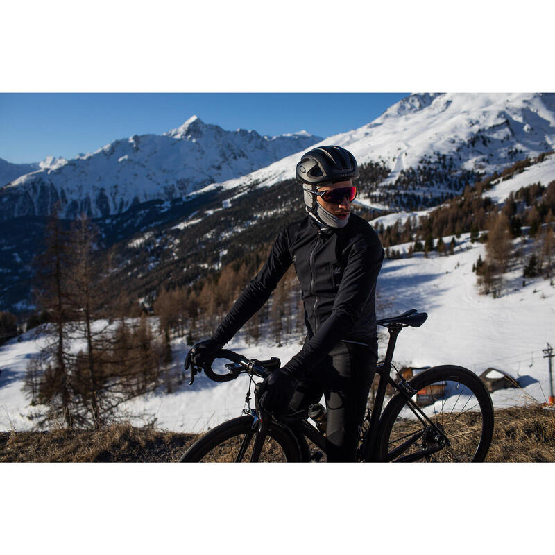 Giacca da ciclismo da uomo Hardshell Inverno Profondo Signature Nero