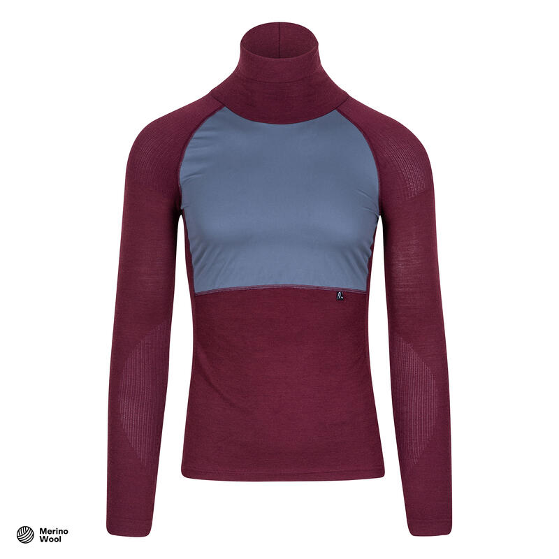 Heren wieler Longsleeve baselayer Diep Winter Paars / Leisteen