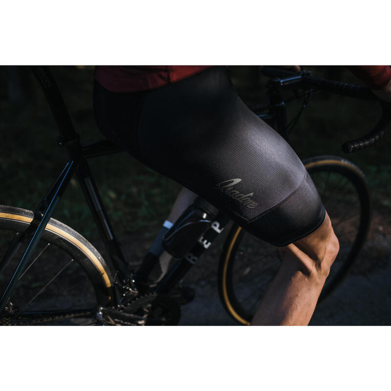 Pantaloncini con bretelle da ciclismo da uomo Termico Signature Nero