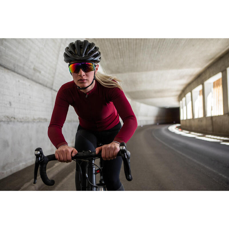 Maglia a manica lunga da ciclismo da donna Echelon Zinfandel