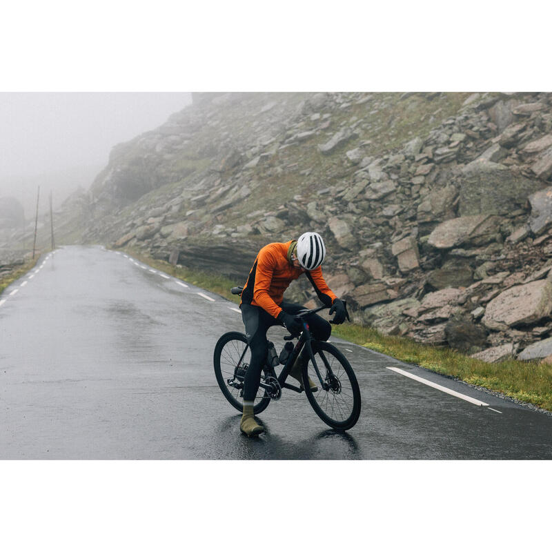 Veste de cyclisme pour hommes Softshell Hiver Avec des Lumières Flamme Dorée