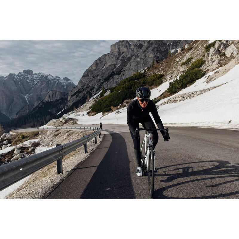 Veste de cyclisme pour femmes Softshell Hiver Avec des Lumières Intégrées Noir