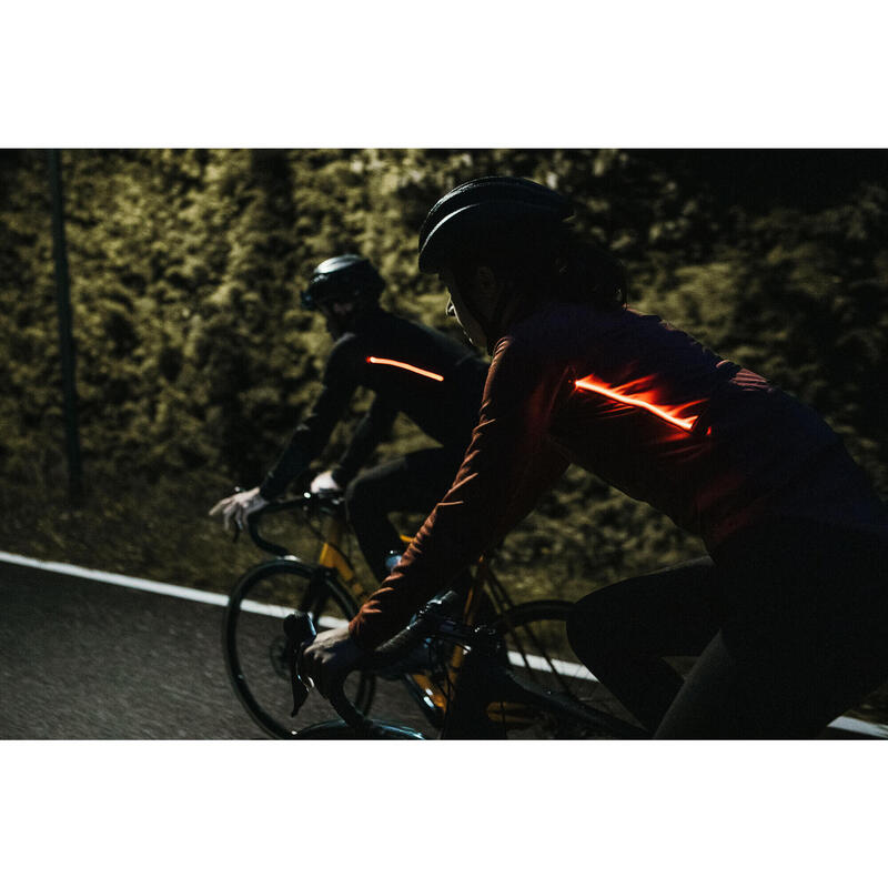 Veste de cyclisme pour hommes Softshell Avec des Lumières Intégrées Noir