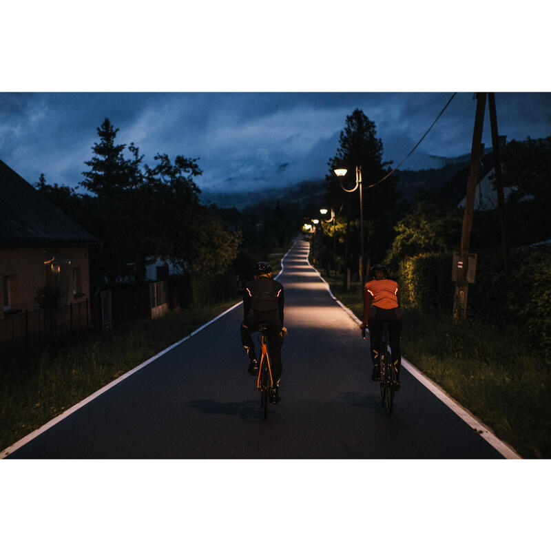 Veste de cyclisme pour hommes Softshell Avec des Lumières Intégrées Noir