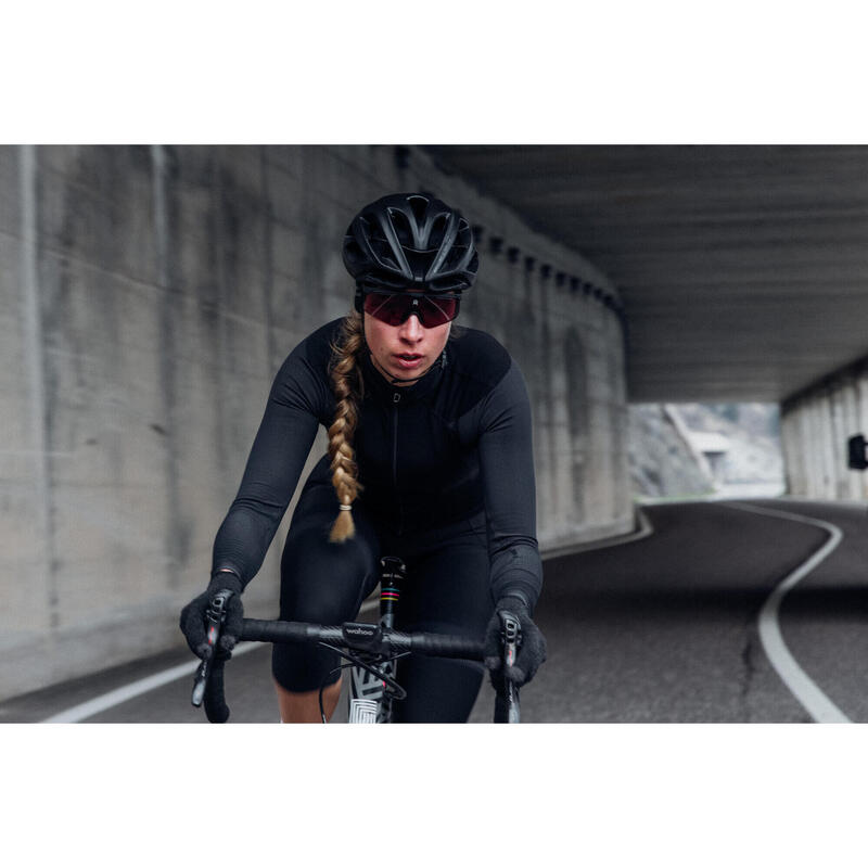 Maillot à manches longues de cyclisme pour femmes Echelon Anthracite