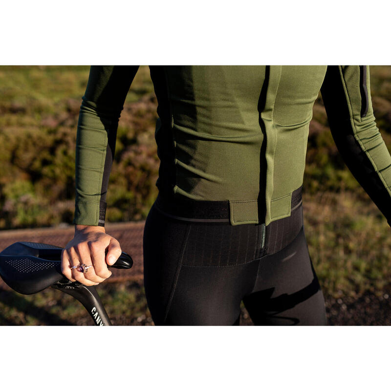 Veste de cyclisme pour femmes Softshell Hiver Profond Signature Vert Fusil