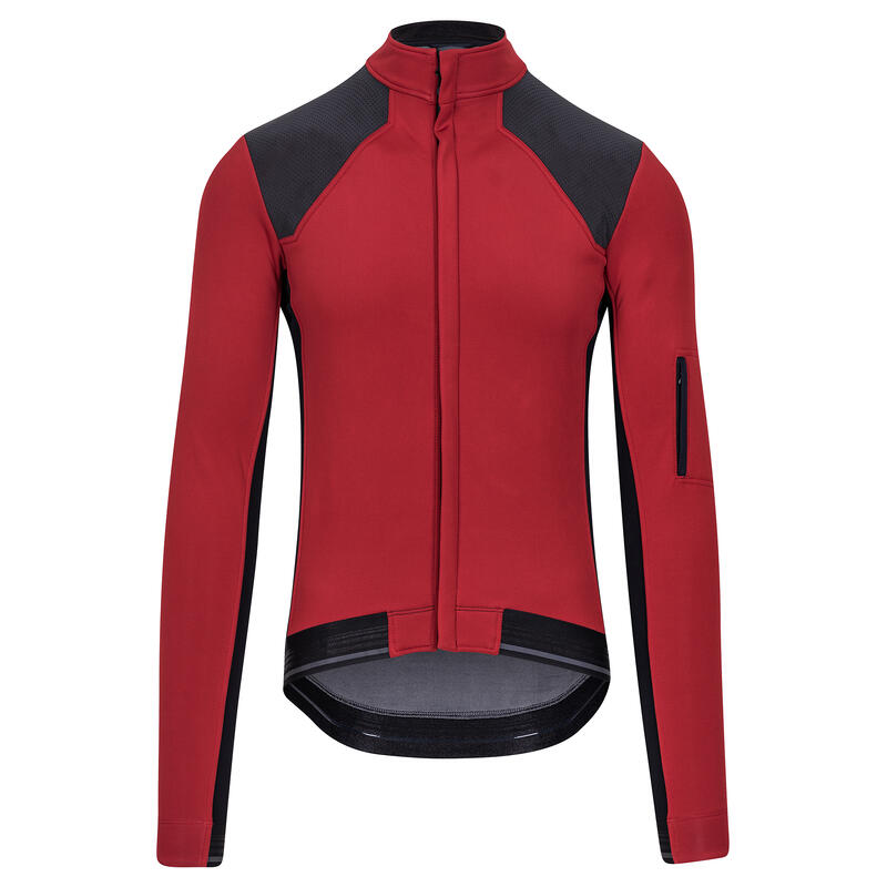 Giacca da ciclismo da uomo Softshell Inverno Profondo Signature Dahliarossa