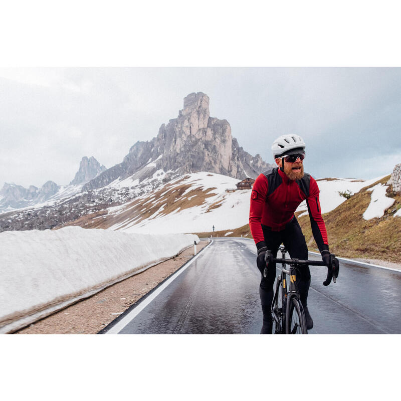 Giacca da ciclismo da uomo Softshell Inverno Profondo Signature Dahliarossa