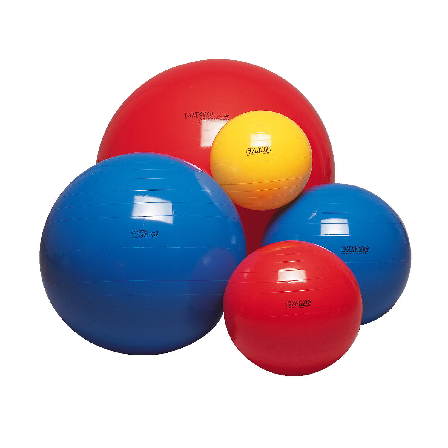Gymnic Classic Palla per fisioterapia Ø 45 cm gialla ginnastica rieducativa 2/6
