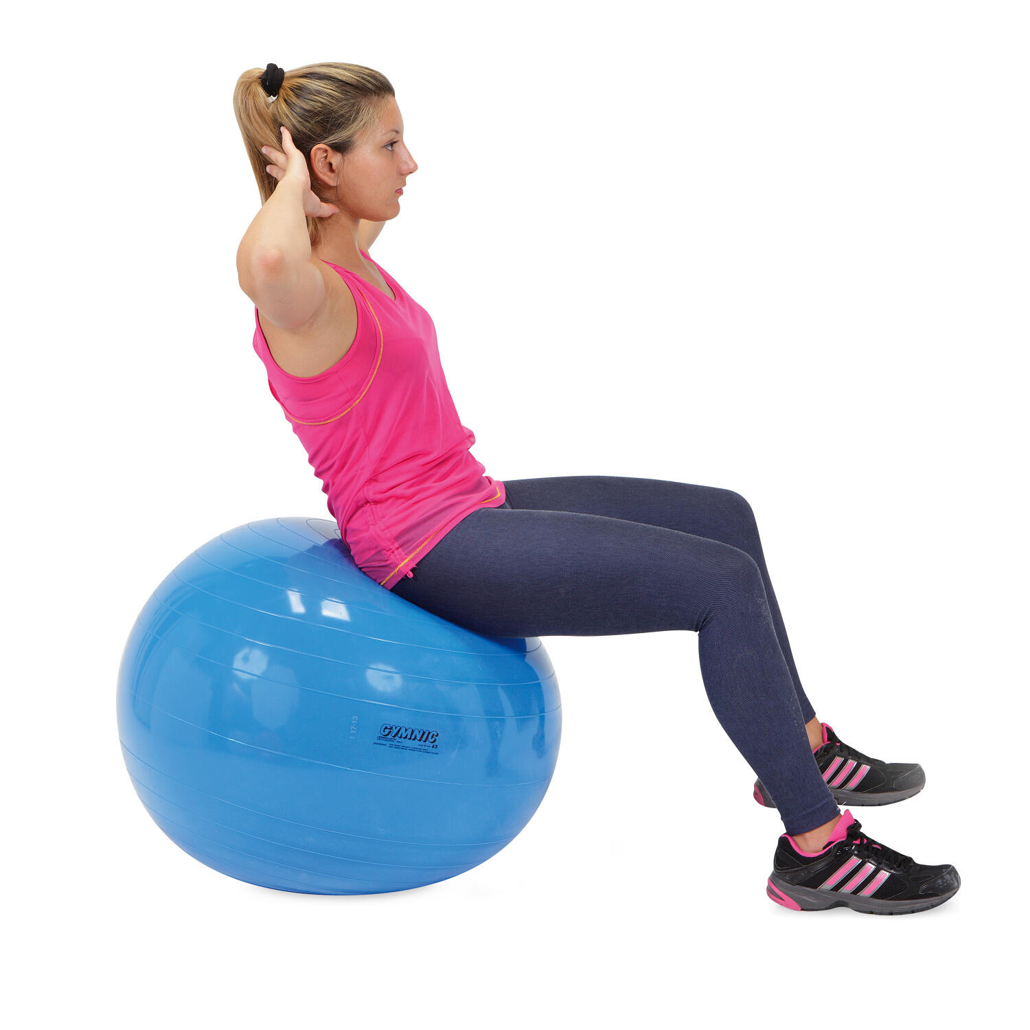 Gymnic Classic Palla per fisioterapia Ø 65 cm blu ginnastica rieducativa 4/6