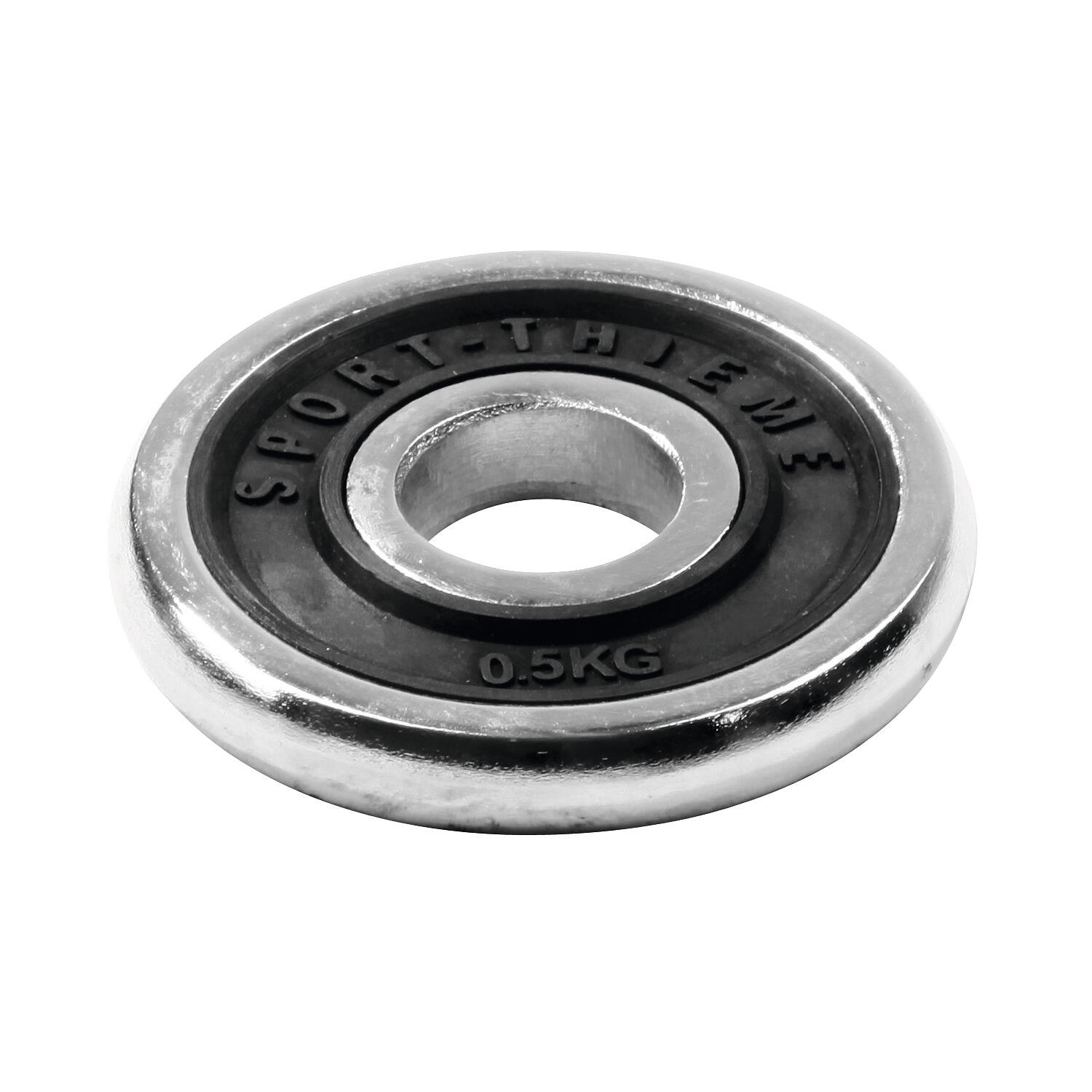 Sport-Thieme Dumbbell disc "Chrome", 10 kg