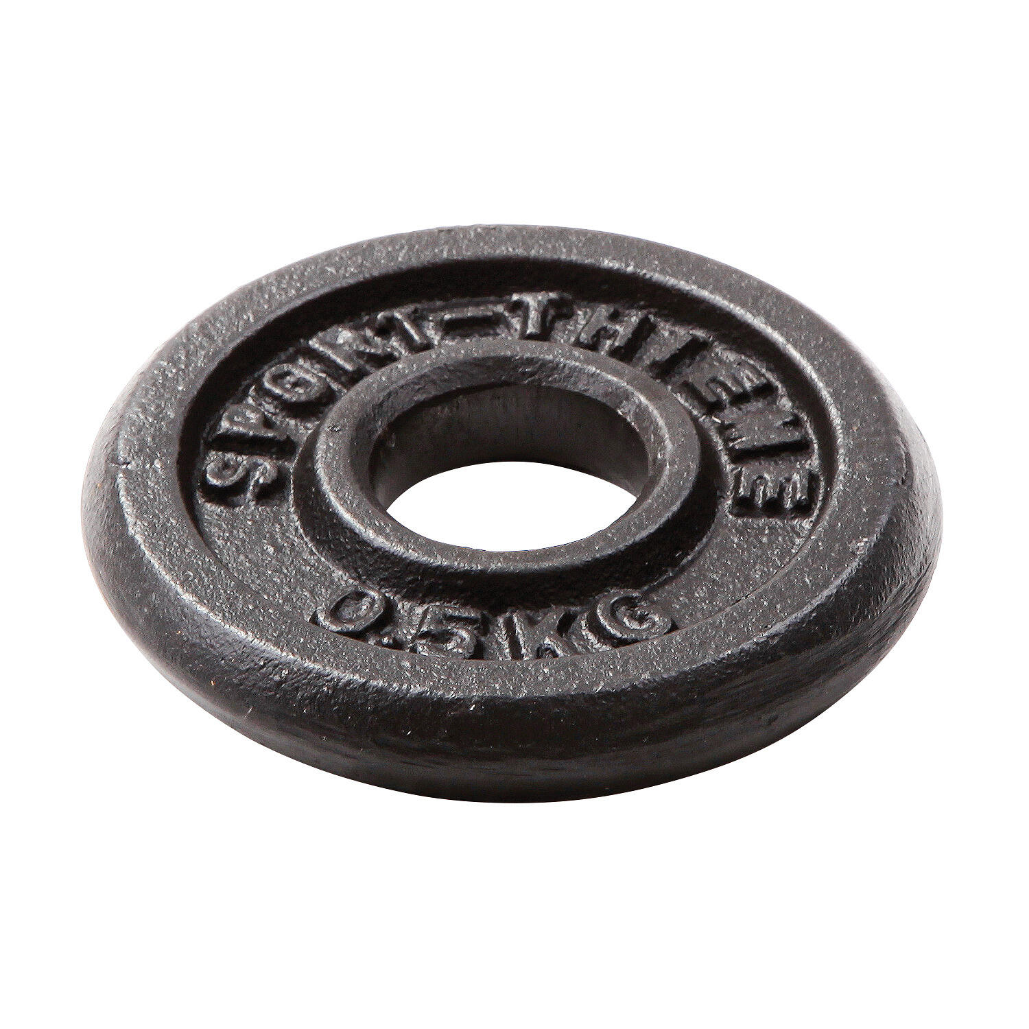 Hantelscheibe Gusseisen 5 kg Gewichtheben Unisex Schwarz 3/3