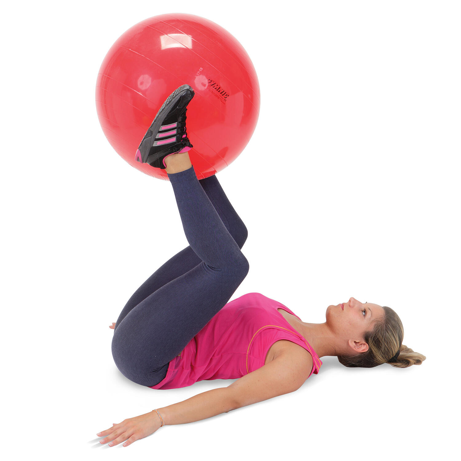 Gymnic Classic Palla per fisioterapia Ø 55 cm rossa ginnastica rieducativa 2/5