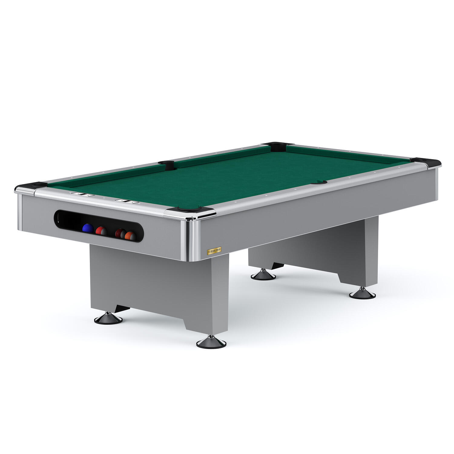 AUTOMATEN HOFFMANN Tavolo da biliardo Club Pro III Grigio Anti-Fleck Verde 7 ft (Campo da gioco