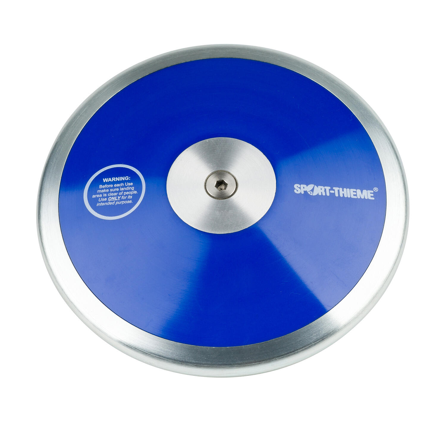 Wettkampfdiskus Club 1,5 kg Leichtathletik Unisex Blau-Silber 3/3