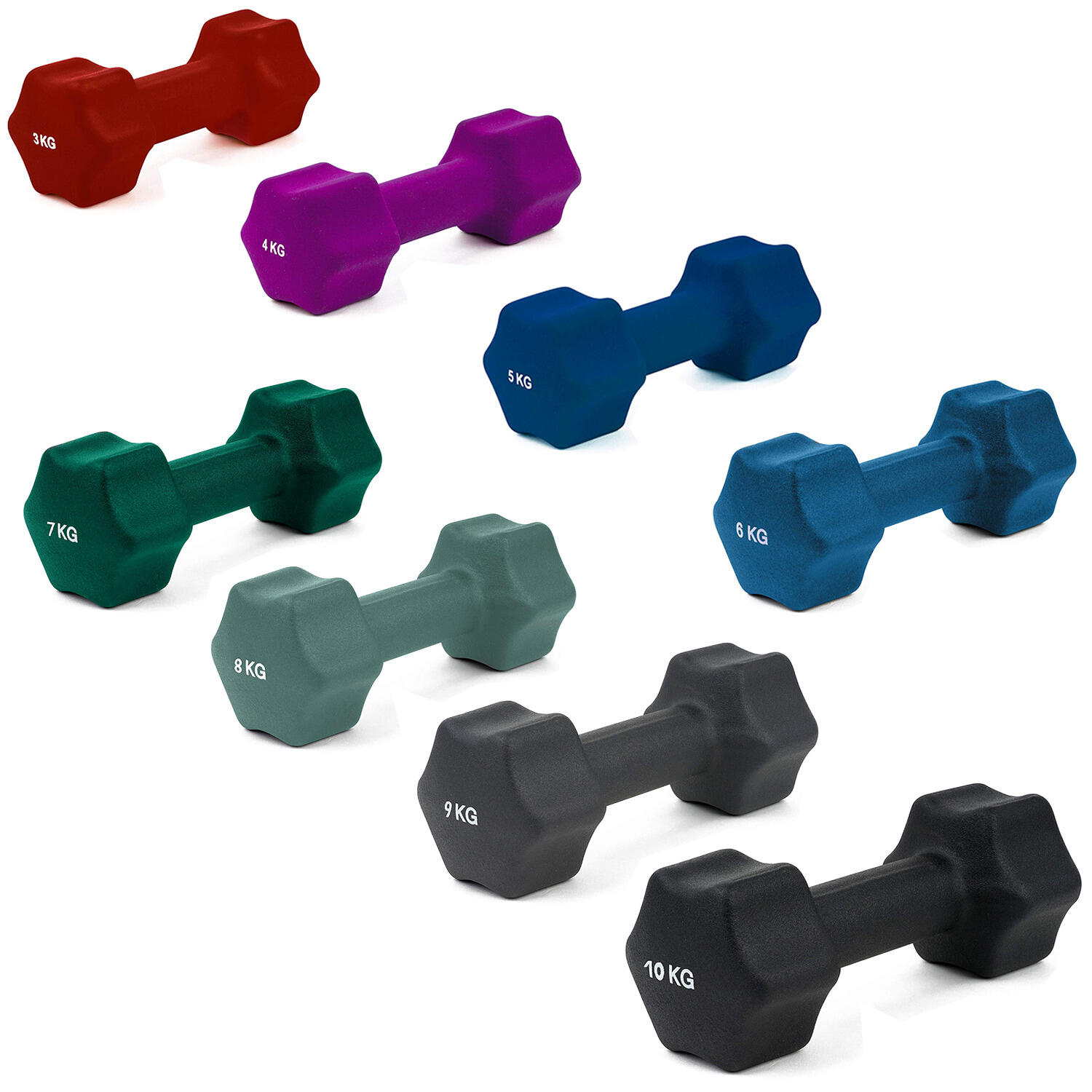 Sport-Thieme Dumbbell "Neoprene", Dark grey