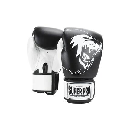 Super Pro Combat Gear Undisputed Bokszakhandschoenen Leder Zwart/Wit
