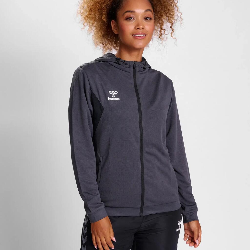 Women's hooded zipped-up tracksuit jacket Hummel Authentic