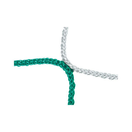 Großfeld-Fußballtornetz Grün-Weiß Fußball Unisex Weiß