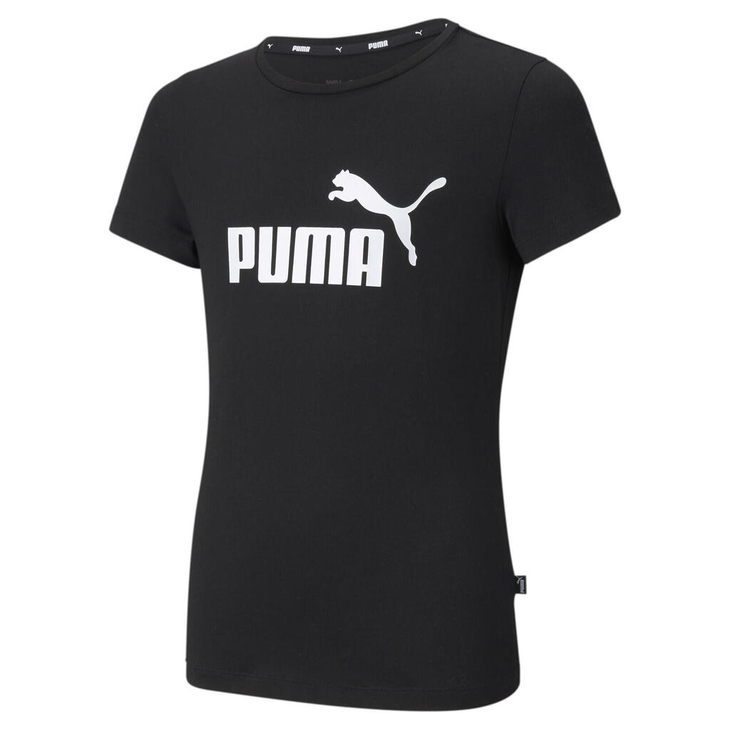 PUMA Kids Essentials Logo Youth Tee T-Shirt - Black