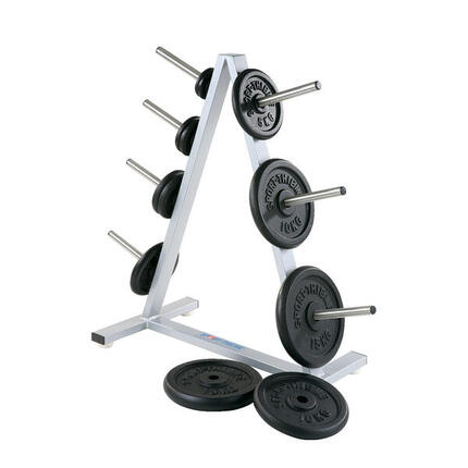 Hantelscheiben-Ablageständer 30 mm, 7 Dorne Gewichtheben Unisex