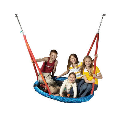 Schaukelsitz Vogelnest Aufhängehöhe 250 cm Blau Klettern Unisex