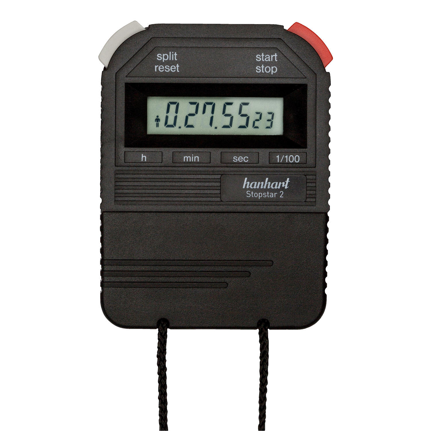 HANHART Stopwatch Stopstar 2 Black Leichtathletik Unisex