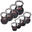 Sport-Thieme Kettlebell Gummiert mit glattem Chrom-Griff, 20 kg