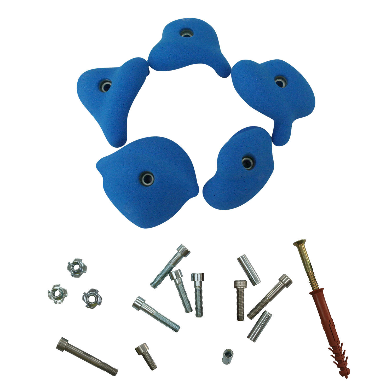 Klettergriff-Set Superleicht Mit Befestigungsmaterial für Betonwand Set A 2/2