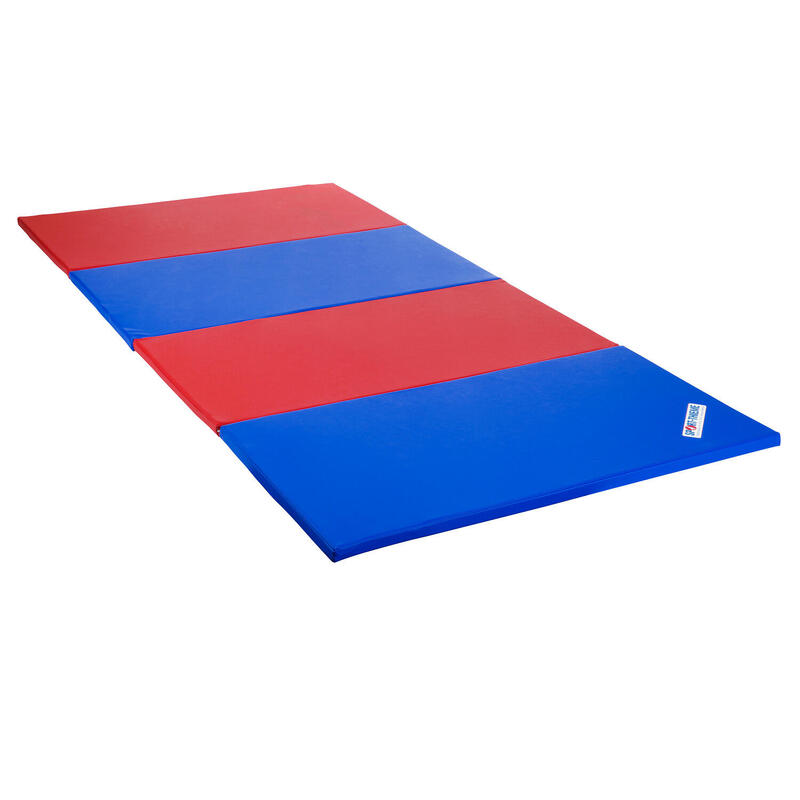 Sport-Thieme Tapis pliables « Basic », 300x120x3 cm, Bleu-jaune-vert-rouge