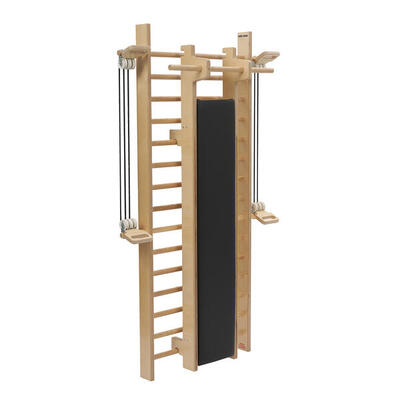Sprossenwand Fit Turnen Unisex Holz-Natur. Schwarz