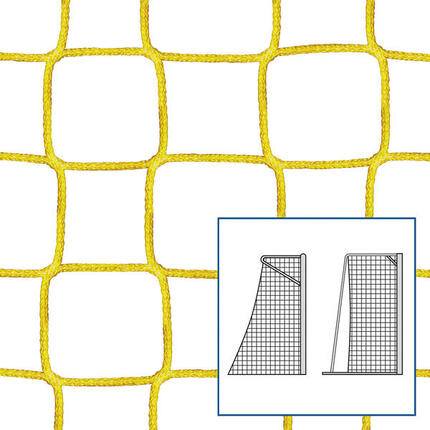 Kleinfeld-Fußballtornetz Gelb 4 mm Fußball Unisex Gelb