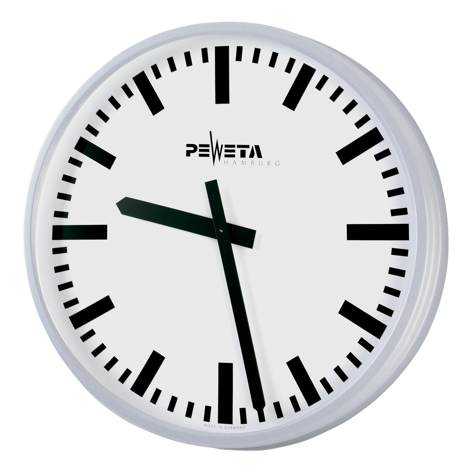 PEWETA Radio controlled wall clock Large Wall, ø 42 cm, Mains operated Standard Mains