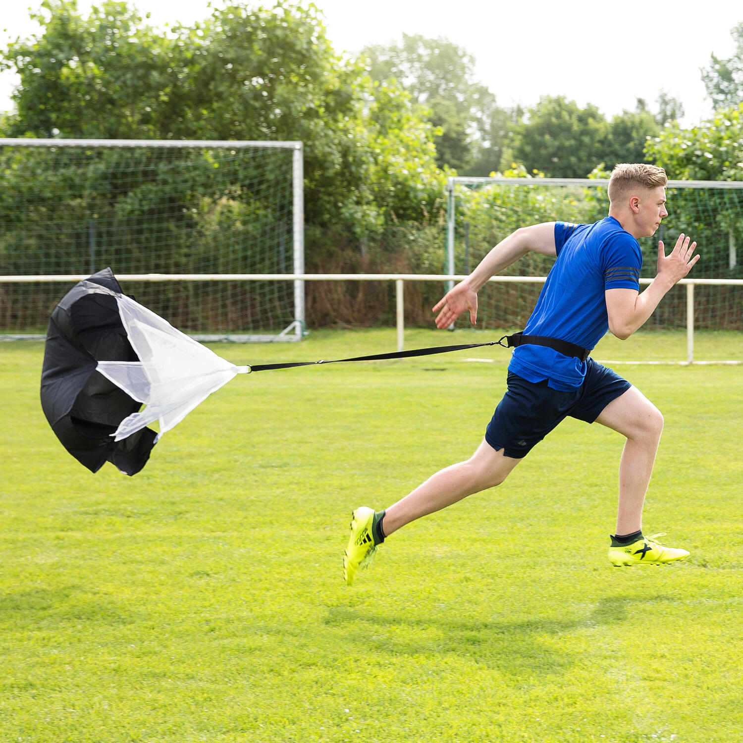 Sprintfallschirm Functional Training Unisex Schwarz 1/4