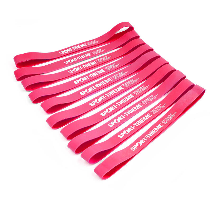 Sport-Thieme Rubberbands-Set, Pink, mittel