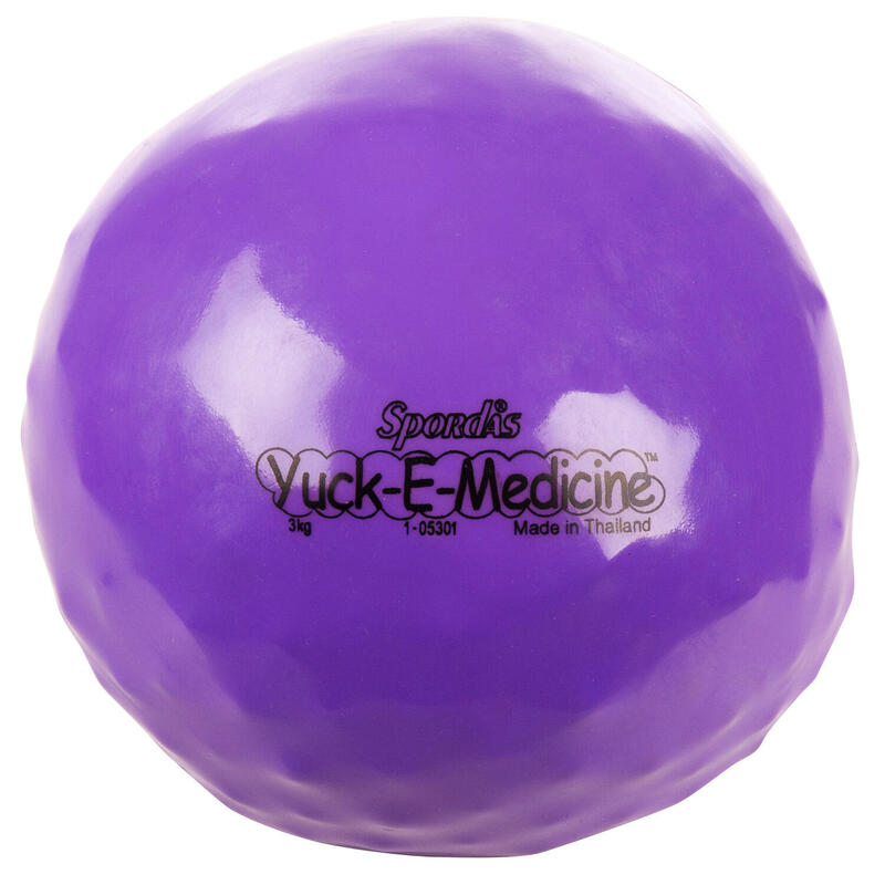 Spordas Medizinball Yuck-E-Medicine, 3 kg, ø 20 cm, Violett