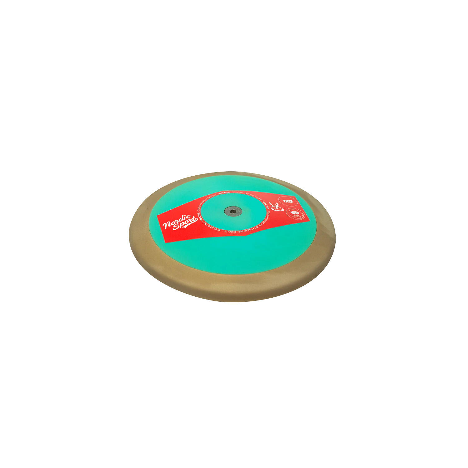 Wettkampfdiskus Valkyrie 1,75 kg Leichtathletik Unisex Türkis 1/1