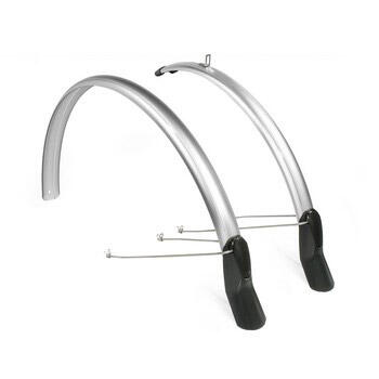 Eurofender Jeu de garde-boue Scatto 28" x 51 mm argent