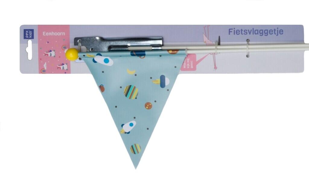 PexKids Bandierina Sicurezza Rocket Blu per Bici, Vetroresina e Plastica. 2/4