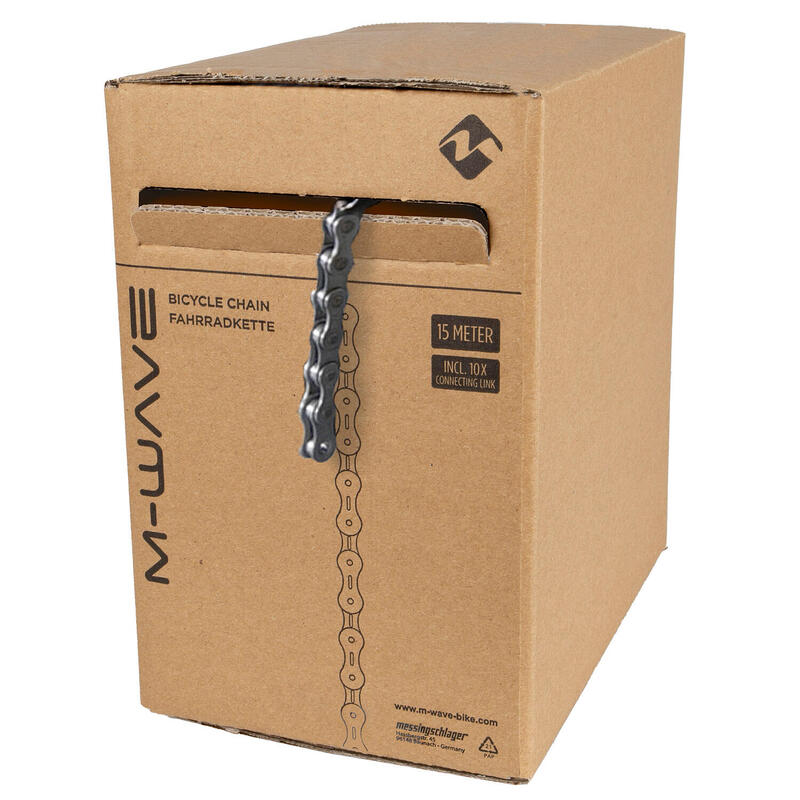 Chaîne de Vélo M-Wave 10 Vitesses 15m - Gris Argenté      19099€    M-WAVE Chaîne de Vélo M-Wave 10 Vitesses 15m - Gris ArgentéVendu exclusivement en ligne   