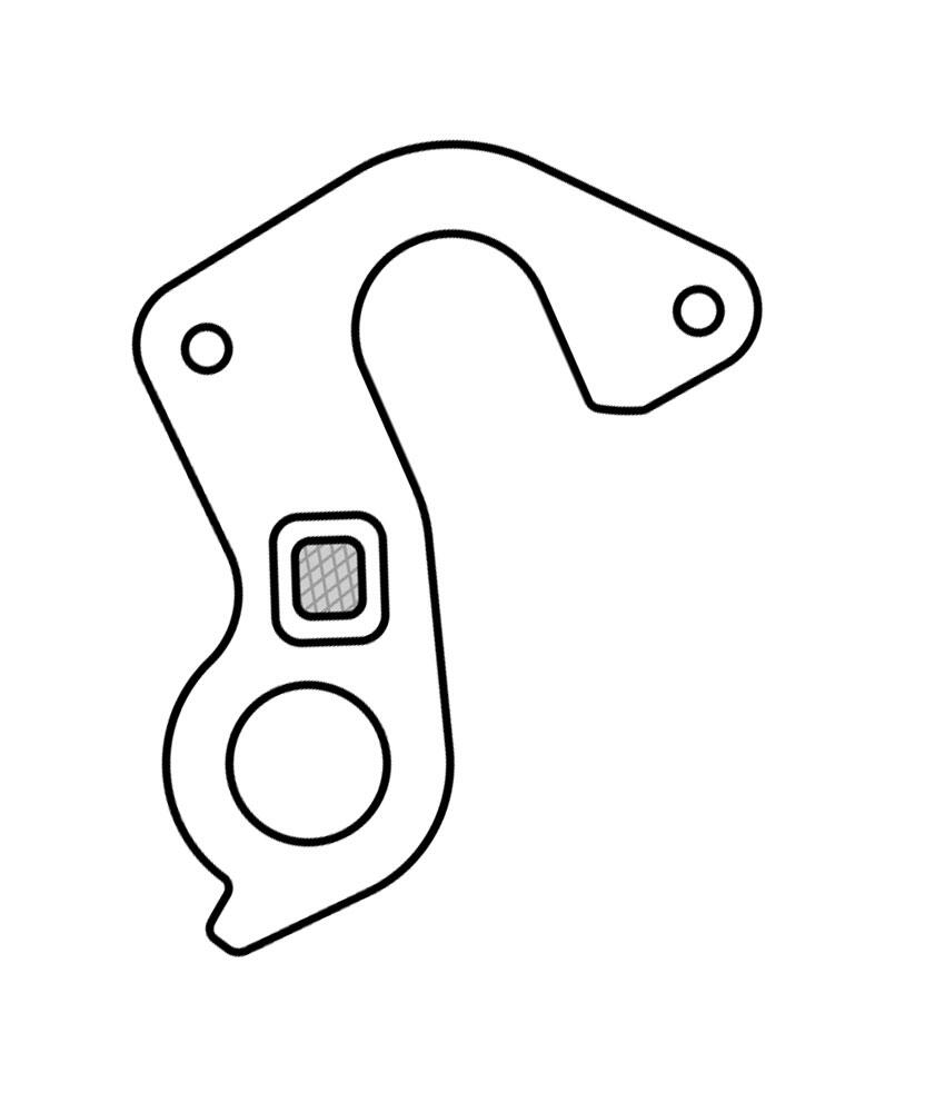 Patte derailleur alu  adaptable    cadre cannondale (gh - 192) 6/6