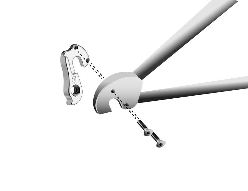 Aluminium derailleurpad GH-243 BH voor fietsen 2/5