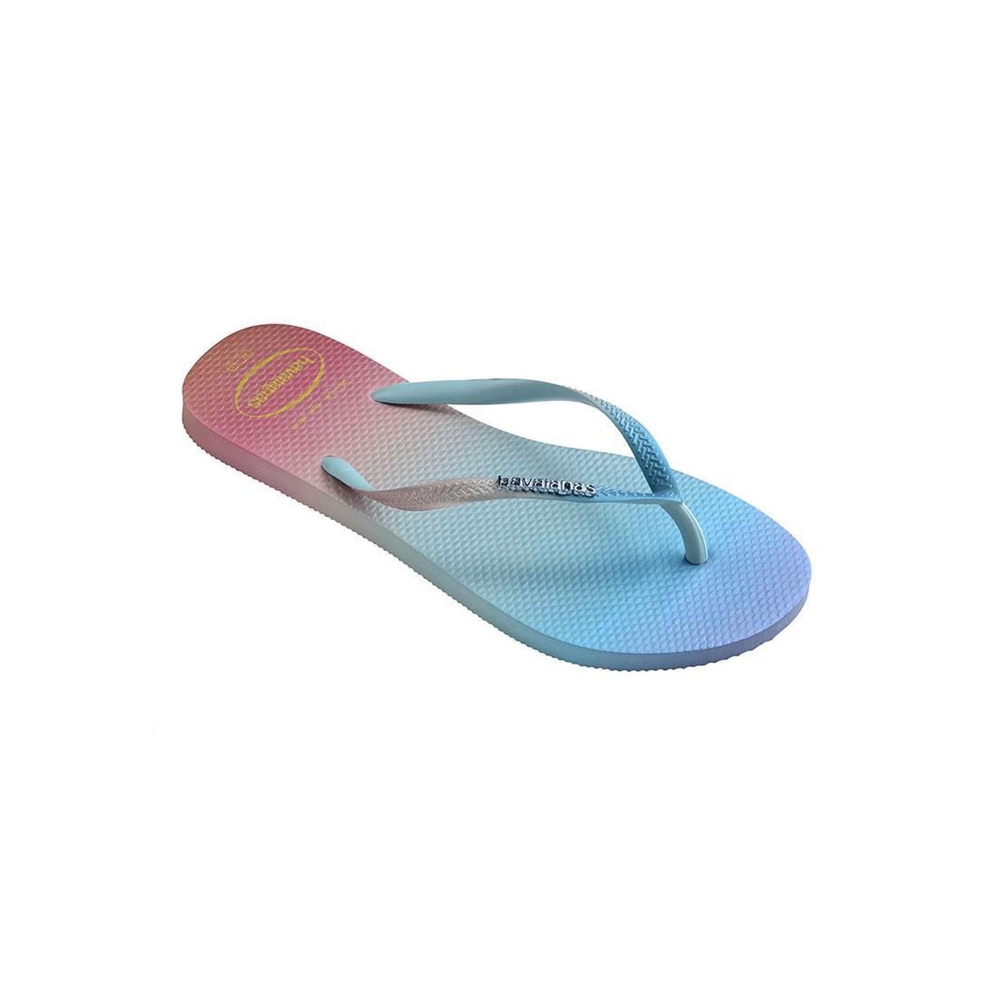 Chanclas de Mujer HAVAIANAS SLIM GRADIENT SUNSET Blanco