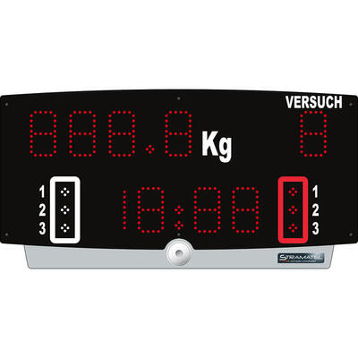 Anzeigetafel H-TOP Akkubetrieb Fußball Unisex Schwarz