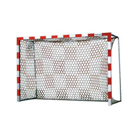 Handballtornetz 80/100 cm Weiß-Rot Handball Unisex Weiß-Rot