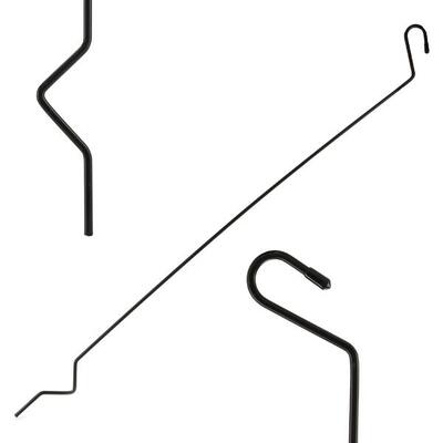 Podpórka okiennic namiotu dachowego 80 cm czarna