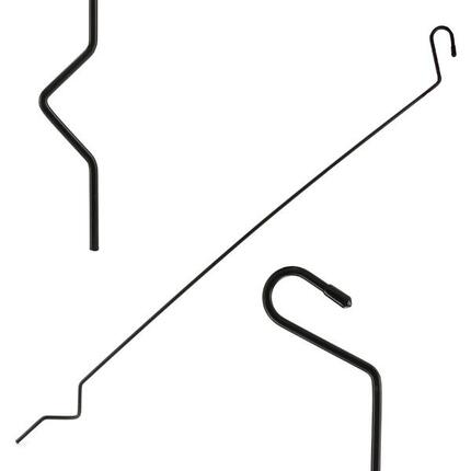 Podpórka okiennic namiotu dachowego 80 cm czarna