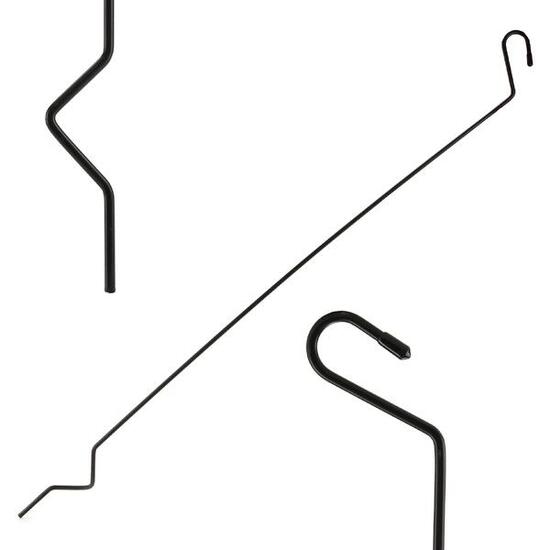 Podpórka okiennic namiotu dachowego 80 cm czarna