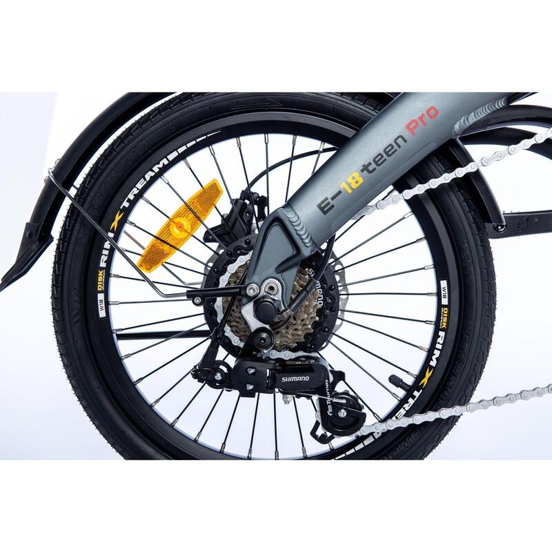 Bicicleta Electrica, Plegable,E18teen, SHIMANO 7v. Bat. Ion Litio 36V 9Ah