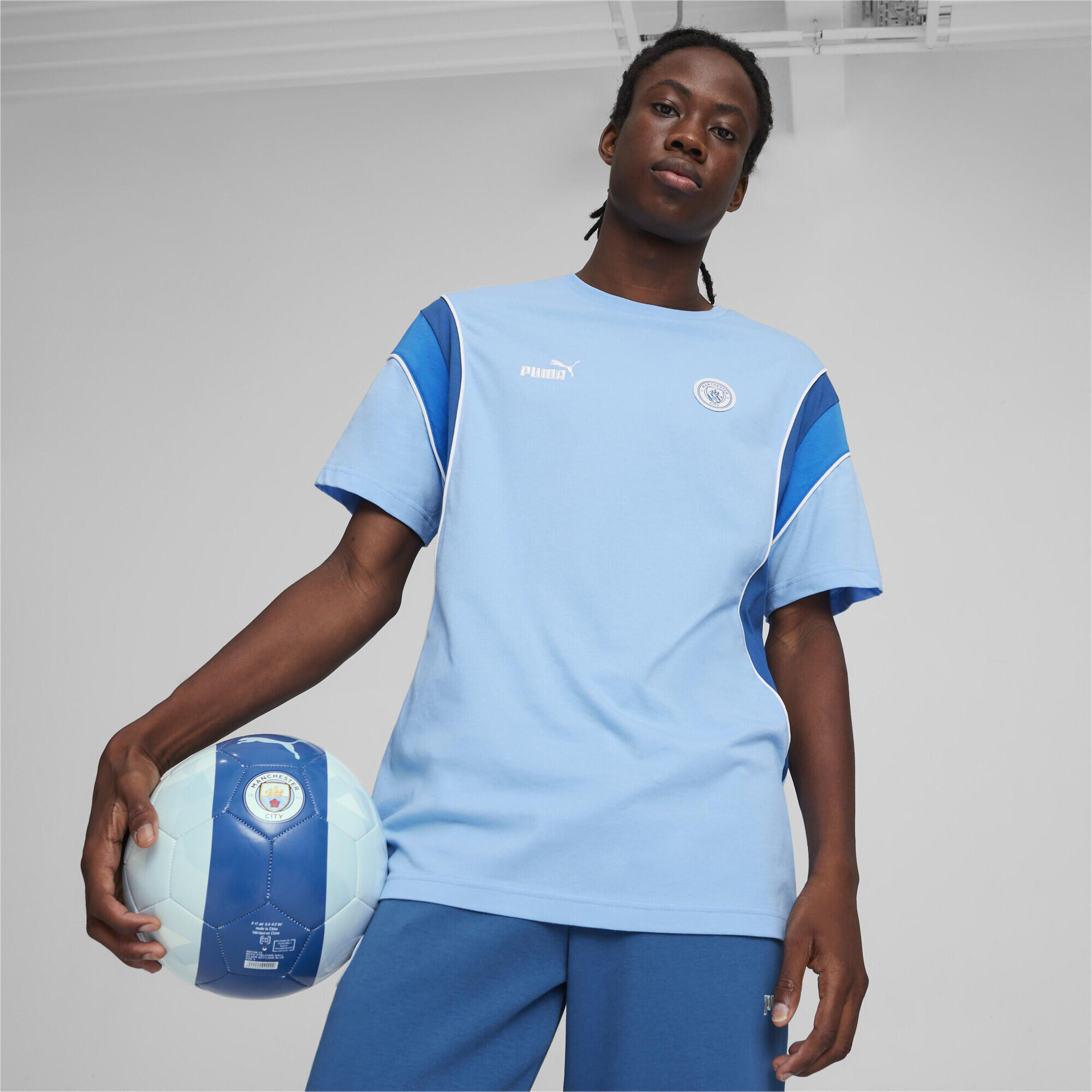 T-shirt FtblArchive Manchester City PUMA Team Light Blue Lake 2/7